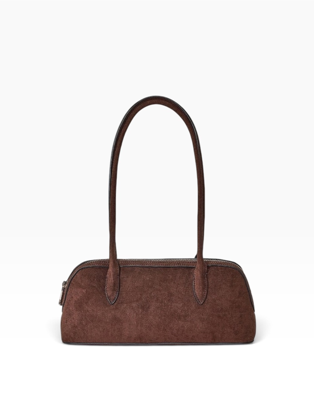 Brown Suede Shoulder Bag